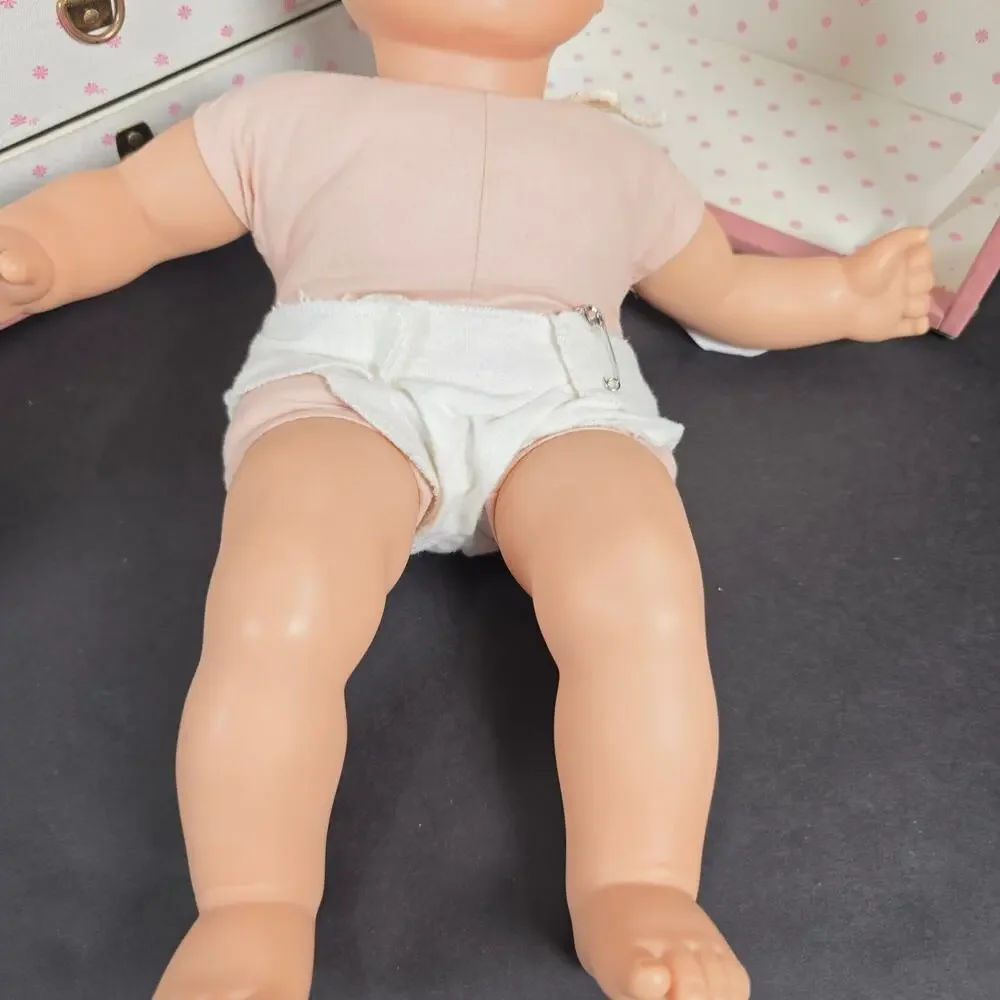 American Girl Pleasant Company Bitty Baby Doll Diaper Bag Pink Wardrobe/Trunk